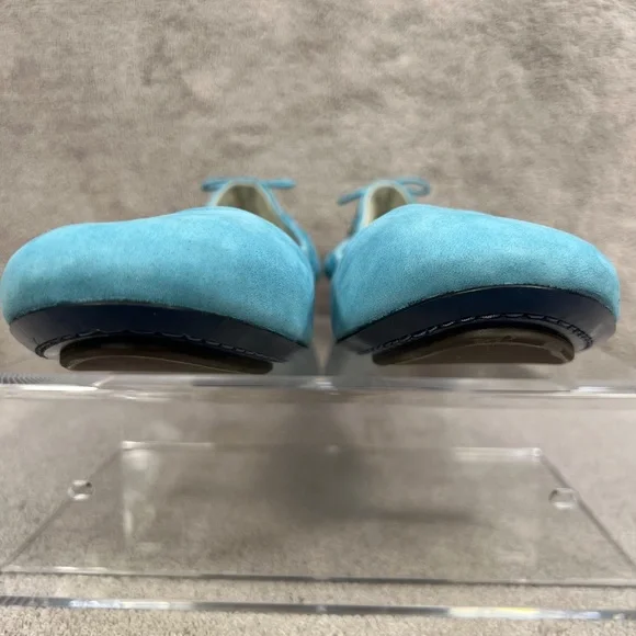 Maria Shariapova Cole Haan Nike Air Corset Lace Up Teal Ballet Flats 10B Preppy - Picture 3 of 12